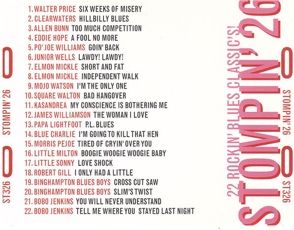 Various : Stompin' 26 - 22 Rockin' Blues Classic's! (CD, Album, Comp)