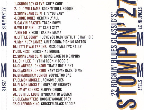Various : Stompin' 27 - 22 Rockin' Blues Classic's! (CD, Album, Comp)