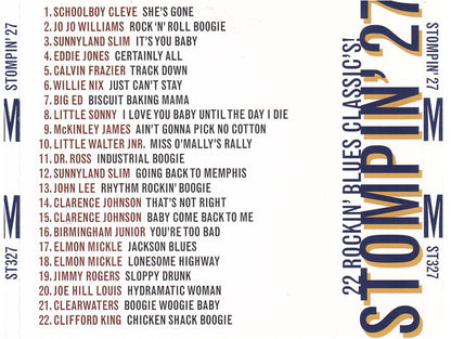 Various : Stompin' 27 - 22 Rockin' Blues Classic's! (CD, Album, Comp)