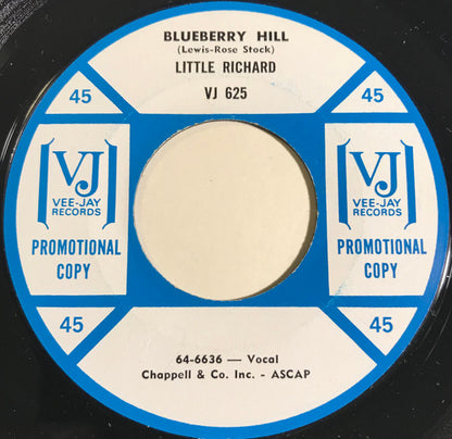 Little Richard : Blueberry Hill (7", Promo, Styrene)