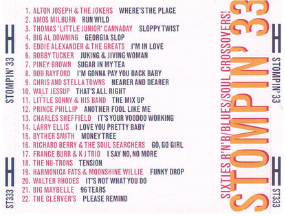 Various : Stompin' 33 - Sixties R'N'B/Blues/Soul Crossovers! (CD, Album, Comp)
