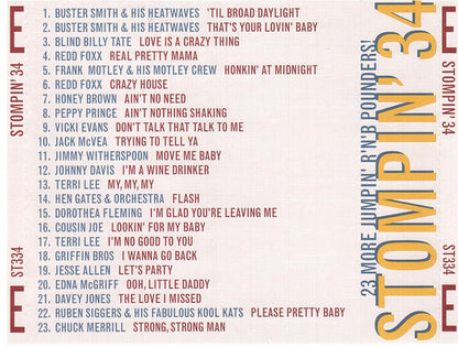 Various : Stompin' 34 - 23 More Jumpin' R'N'B Pounders! (CD, Album, Comp)
