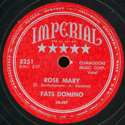Fats Domino : Rose Mary / You Said You Love Me (Shellac, 10")
