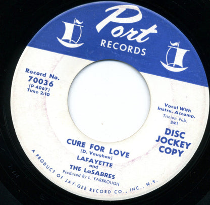 Lafayette & The Lasabres : Free Way / Cure For Love (7", Single, Promo, DJ)