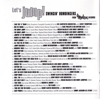 Various : Let's Jump! Swingin' Humdingers From Modern Records (CD, Comp)