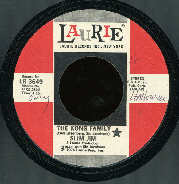 Slim Jim (18) : The Kong Family  (7", Styrene)