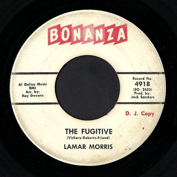 Lamar Morris : The Fugitive (7", Single, Promo)
