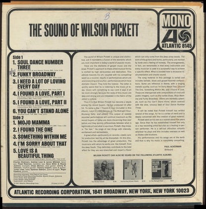 Wilson Pickett : The Sound Of Wilson Pickett (LP, Album, Mono, Promo)