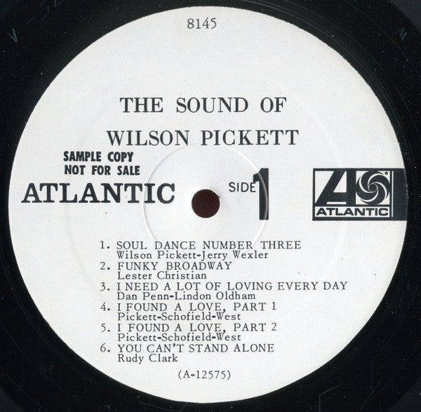 Wilson Pickett : The Sound Of Wilson Pickett (LP, Album, Mono, Promo)