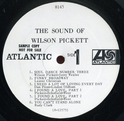 Wilson Pickett : The Sound Of Wilson Pickett (LP, Album, Mono, Promo)