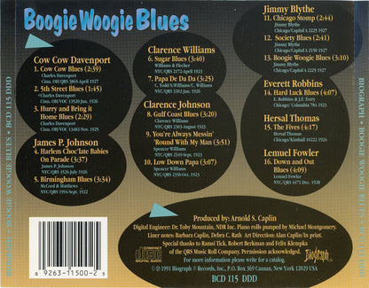 Various : Boogie Woogie Blues (CD, Comp)