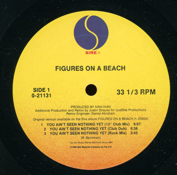 Figures On A Beach : You Ain't Seen Nothing Yet (12", Maxi)