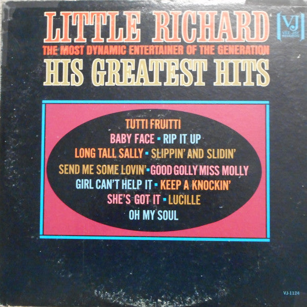 Little Richard : The Most Dynamic Entertainer Of The Generation : His Greatest Hits (LP, Album, Mono)