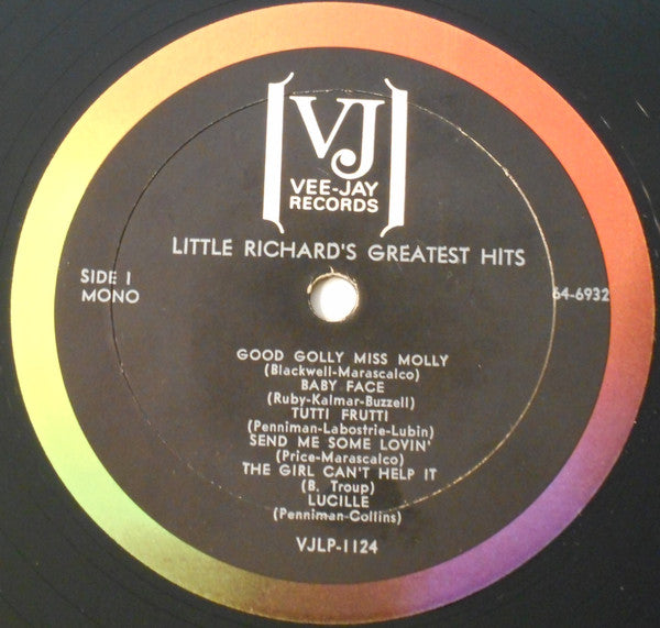 Little Richard : The Most Dynamic Entertainer Of The Generation : His Greatest Hits (LP, Album, Mono)