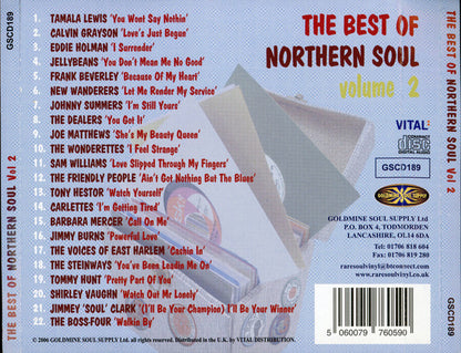 Various : The Best Of Northern Soul Vol 2 (CD, Album, Comp)