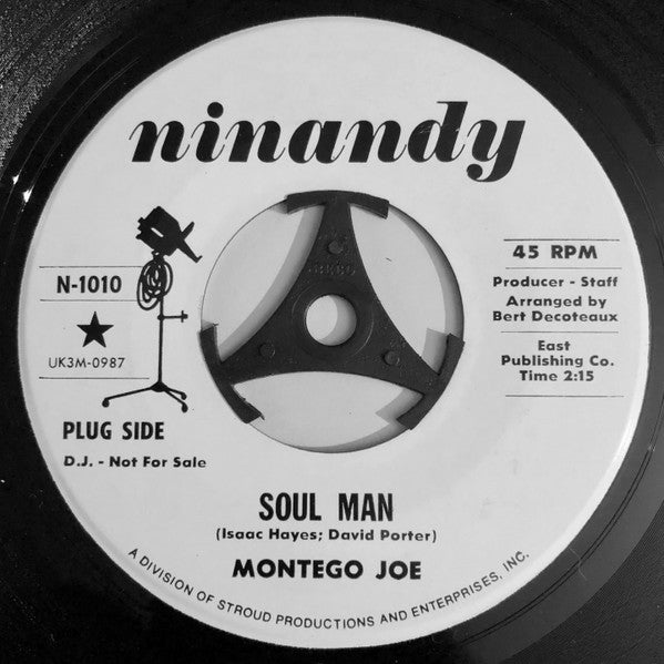 Montego Joe : Soul Man / It Be's That Way Sometime (7", Promo)