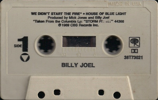 Billy Joel : We Didn't Start The Fire (Cass, Single)