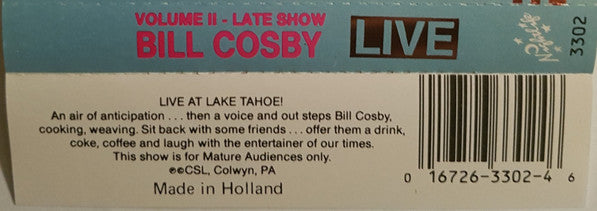 Bill Cosby : Late Show Volume II - Live (Cass, Album)