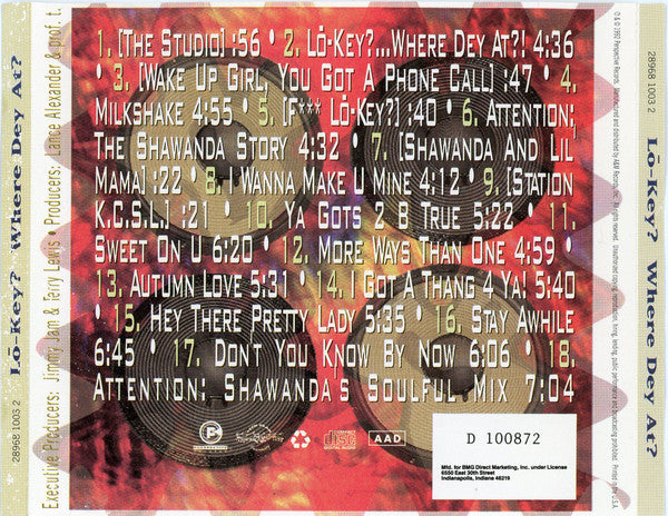 Lo-Key? : Where Dey At? (CD, Album, Club)