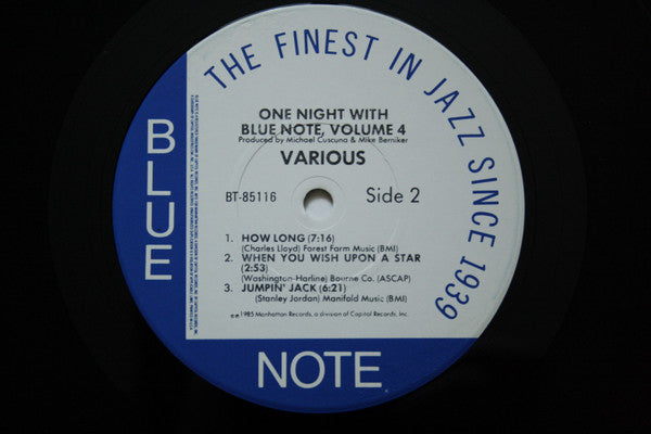 Various : One Night With Blue Note, Volume 4 (LP, Album, Jac)