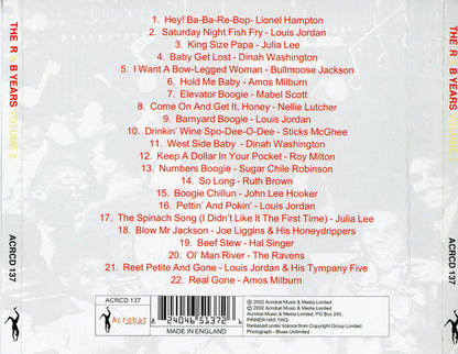 Various : The R & B Years Volume 2 (CDr, Comp)