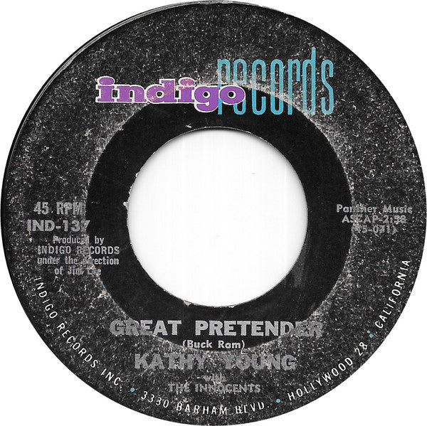 Kathy Young With The Innocents (2) : Great Pretender / Baby Oh Baby (7", Single)