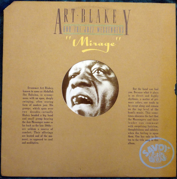 Art Blakey & The Jazz Messengers : Mirage (LP, Album, Promo, RE)