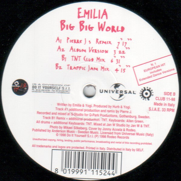 Emilia : Big Big World (12")