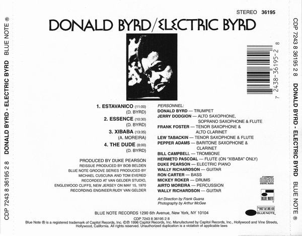 Donald Byrd : Electric Byrd (CD, Album, RE)