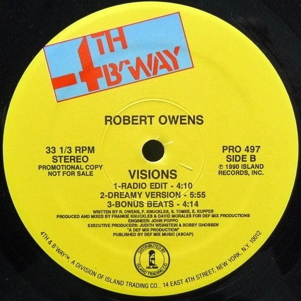Robert Owens : Visions (12", Promo)