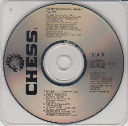 Various : The Best Of Chess Vocal Groups Volume Two (CD, Comp)