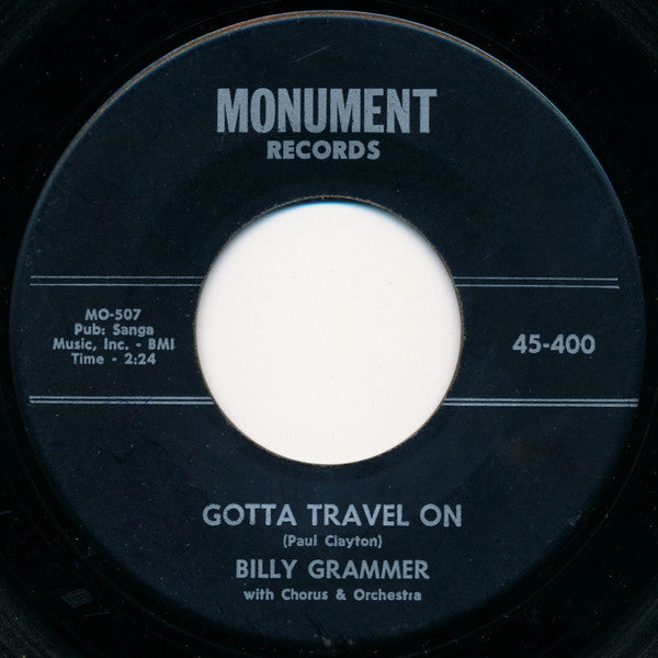 Billy Grammer : Gotta Travel On (7", Single)