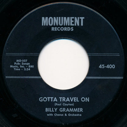 Billy Grammer : Gotta Travel On (7", Single)