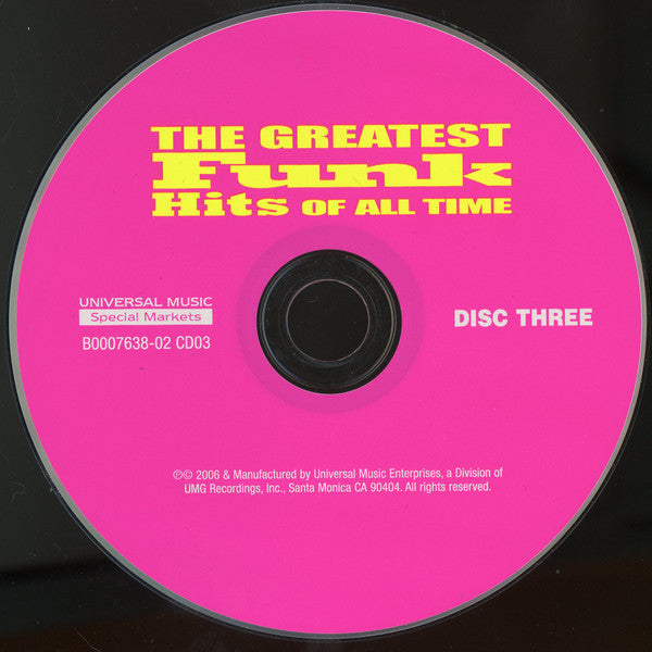 Various : The Greatest Funk Hits Of All Time (3xCD, Comp + Box)