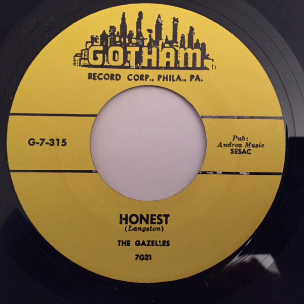 The Gazelles : Honest / Pretty Baby (7", RE, Unofficial)