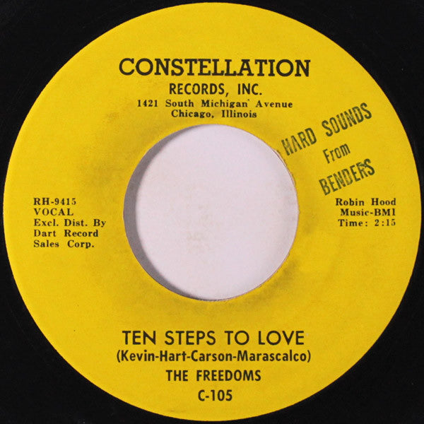 The Freedoms (2) : Ten Steps To Love You / You Lied (7", Single, RE)