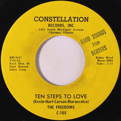The Freedoms (2) : Ten Steps To Love You / You Lied (7", Single, RE)