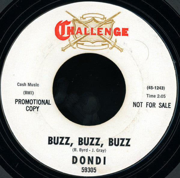 Dondi (3) : Buzz, Buzz, Buzz / S & L (7", Promo, Styrene)