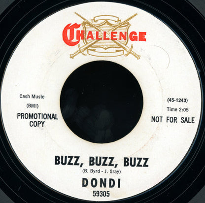 Dondi (3) : Buzz, Buzz, Buzz / S & L (7", Promo, Styrene)