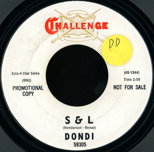 Dondi (3) : Buzz, Buzz, Buzz / S & L (7", Promo, Styrene)