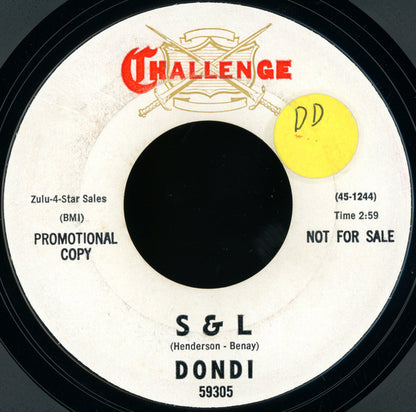 Dondi (3) : Buzz, Buzz, Buzz / S & L (7", Promo, Styrene)