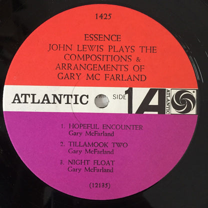 John Lewis (2) : Essence (LP, Album, Mono)