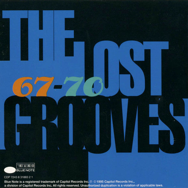 Various : The Lost Grooves (Rare And Previously Unissued Slices Of Funk From The Vaults Of Blue Note 67-70) (CD, Comp)