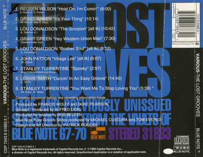 Various : The Lost Grooves (Rare And Previously Unissued Slices Of Funk From The Vaults Of Blue Note 67-70) (CD, Comp)