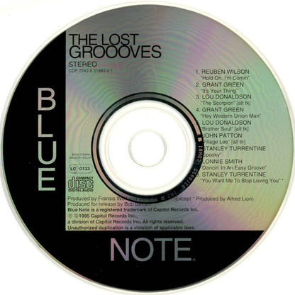 Various : The Lost Grooves (Rare And Previously Unissued Slices Of Funk From The Vaults Of Blue Note 67-70) (CD, Comp)