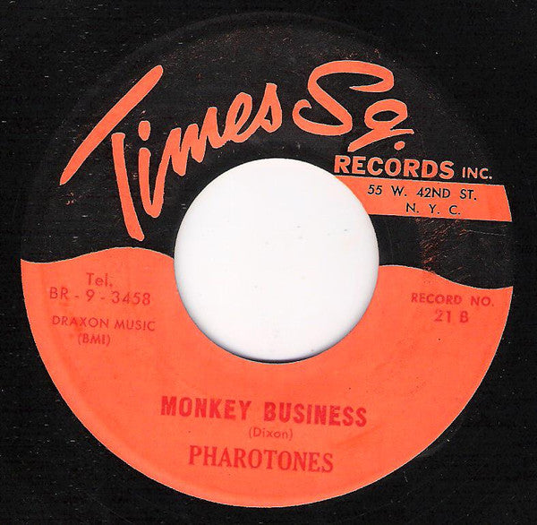 The Five Satins / Pharotones : Paradise On Earth / Monkey Business (7", RE)