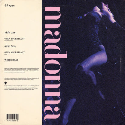 Madonna : Open Your Heart/White Heat (12", Maxi, All)