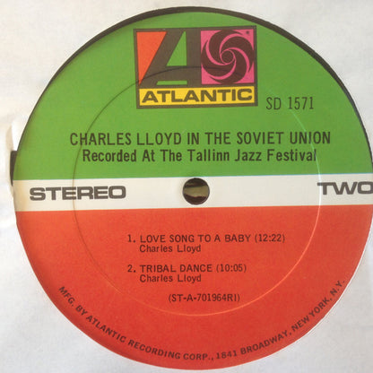 Charles Lloyd : In The Soviet Union: Recorded At The Tallinn Jazz Festival (LP, Album, Gat)