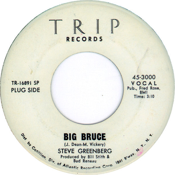 Steve Greenberg (2) : Big Bruce (7", Single, Promo, SP )