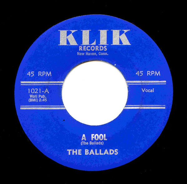 The Ballads (2) : A Fool / That's My Baby (7", Single)